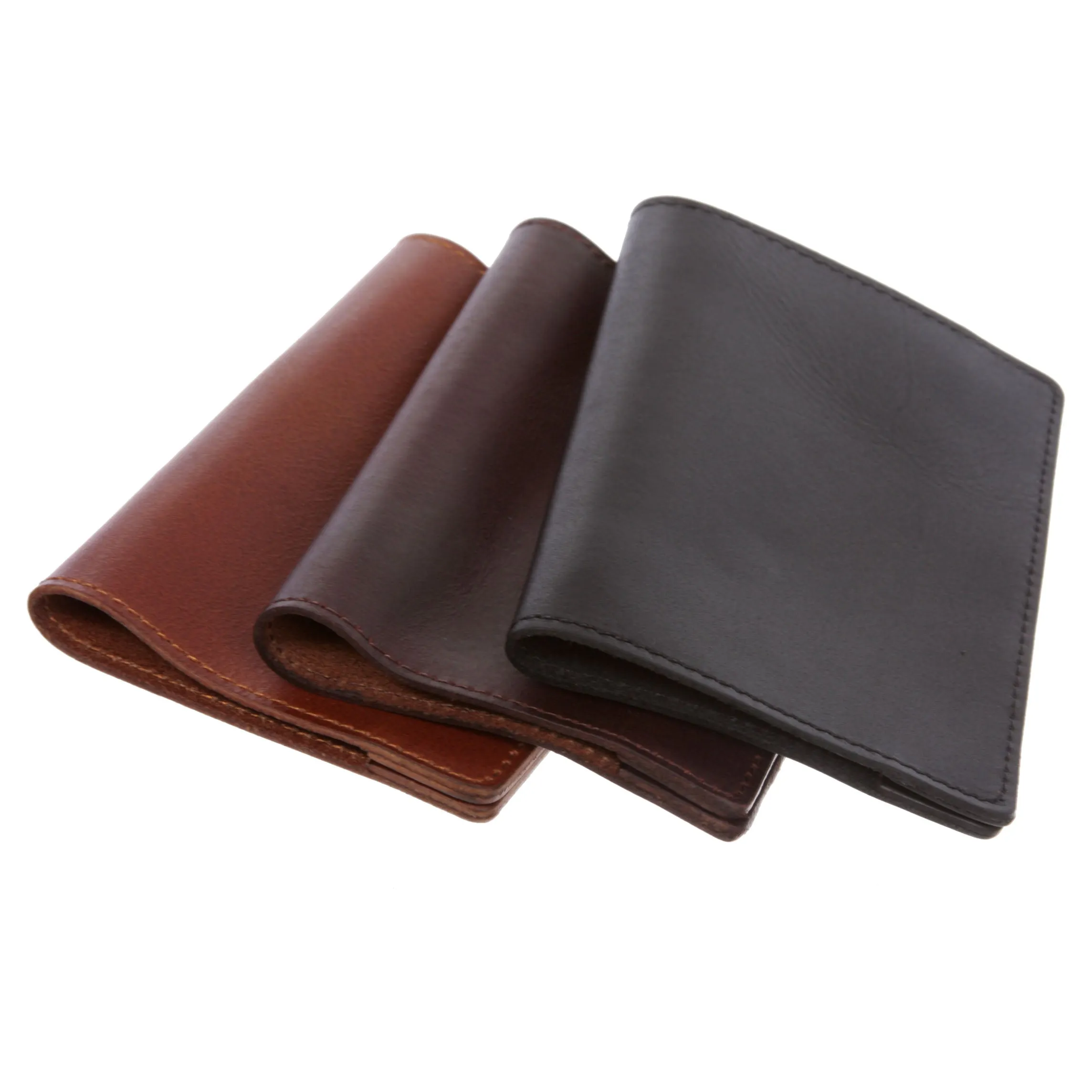 100% Soft Leather Passport Cover - Plain Leather Holder Slim Sleeve Case