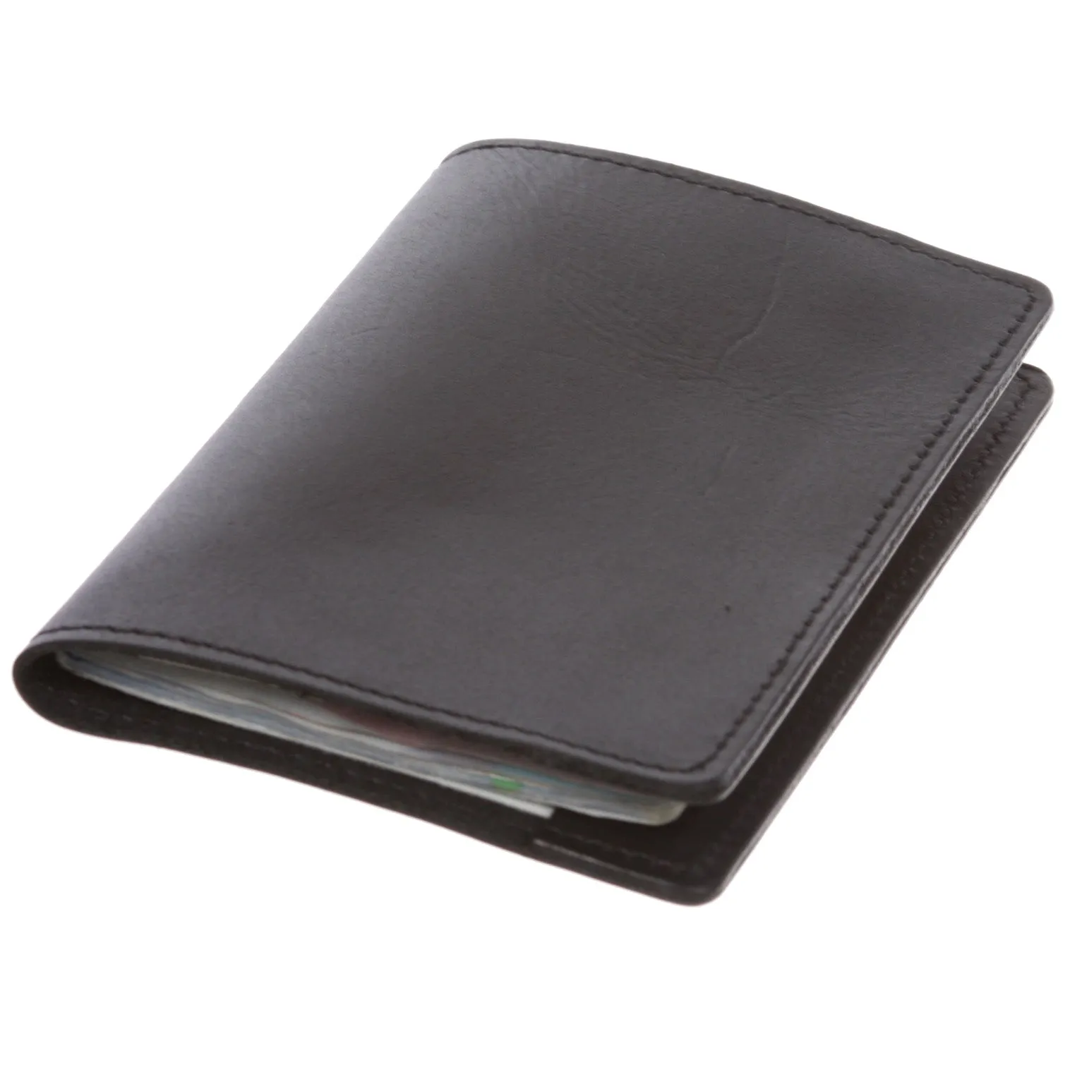 100% Soft Leather Passport Cover - Plain Leather Holder Slim Sleeve Case