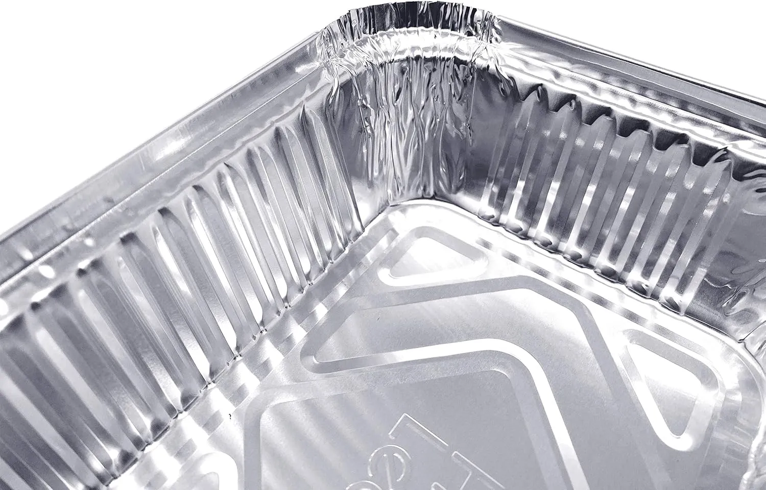 (60 Pack) Premium 2.5-LB Takeout Pans with Lids - 8.6" x 6.1" x 2" l Heavy Duty Disposable Aluminum Foil for Catering Party Meal Prep Freezer Drip Pans BBQ Potluck Holidays