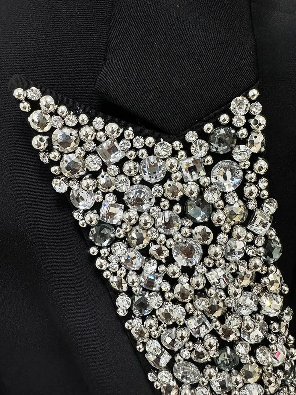 AMANZE Crystal Embellished Blazer Mini Dress