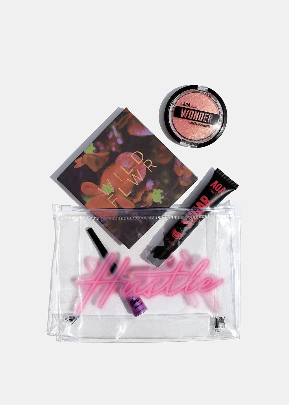 AOA Clear Makeup Pouch - Neon Hustle