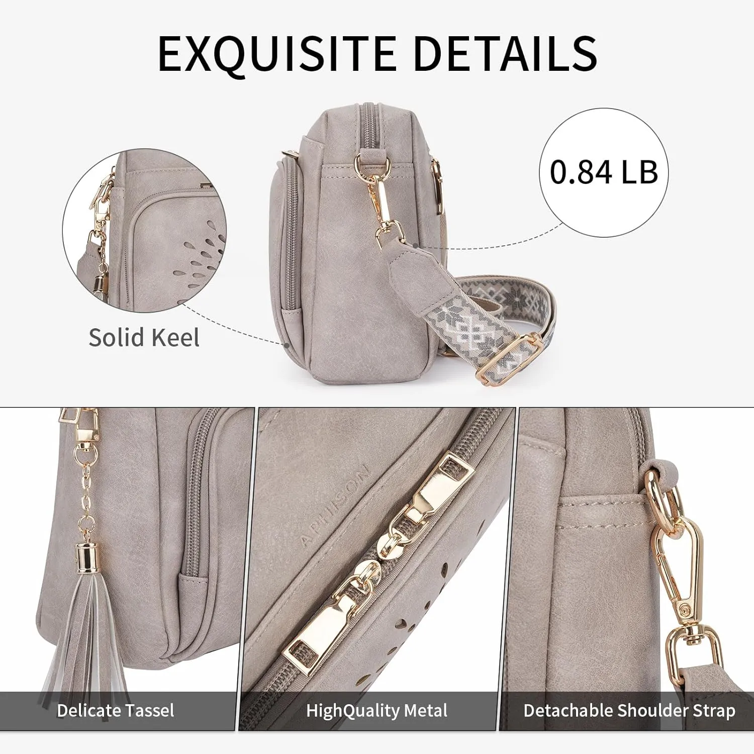 APHISON Crossbody Bags for Women, Vegan Leather Sunflower Crossbody Phone Purse Shoulder Handbags with Adjustable Strap