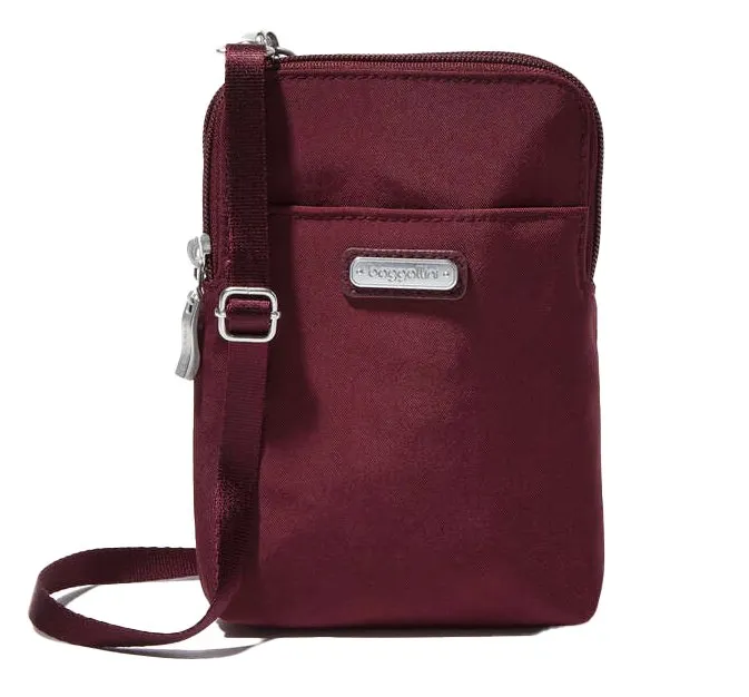 Baggallini Take Two RFID Bryant Crossbody Dark Cherry