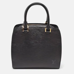 Black Epi Leather Pont Neuf PM Bag
