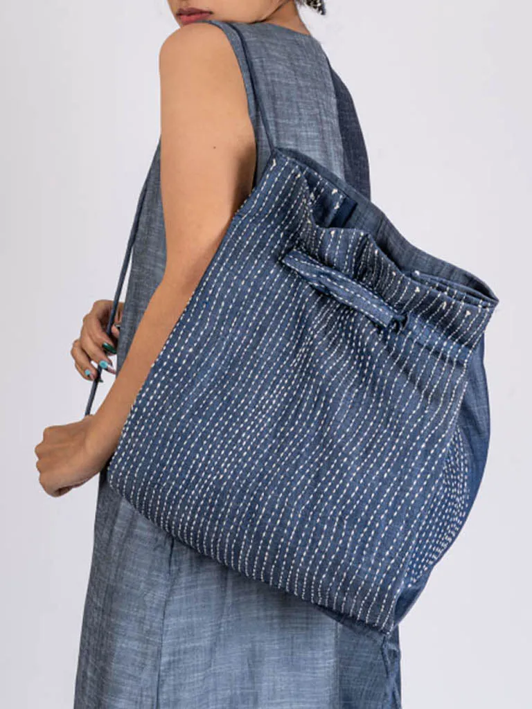 Blue Denim Back Pack