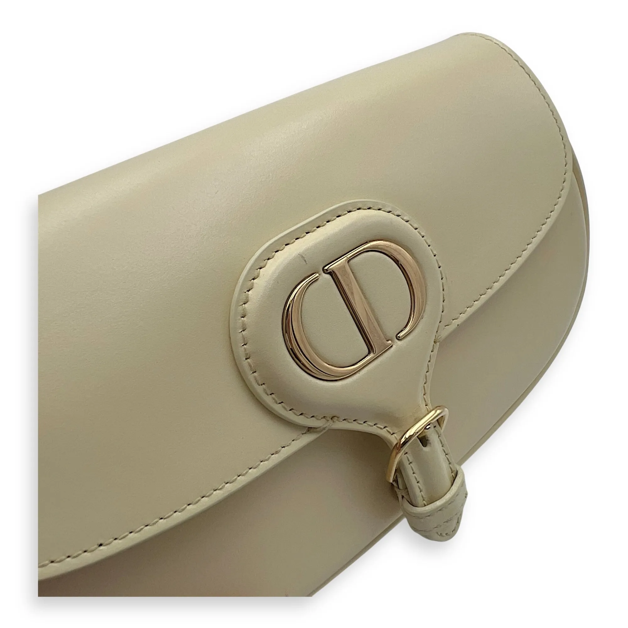 Bobby East West Yellow Crossbody Bag in Calfskin, Gold hardware
