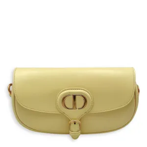 Bobby East West Yellow Crossbody Bag in Calfskin, Gold hardware