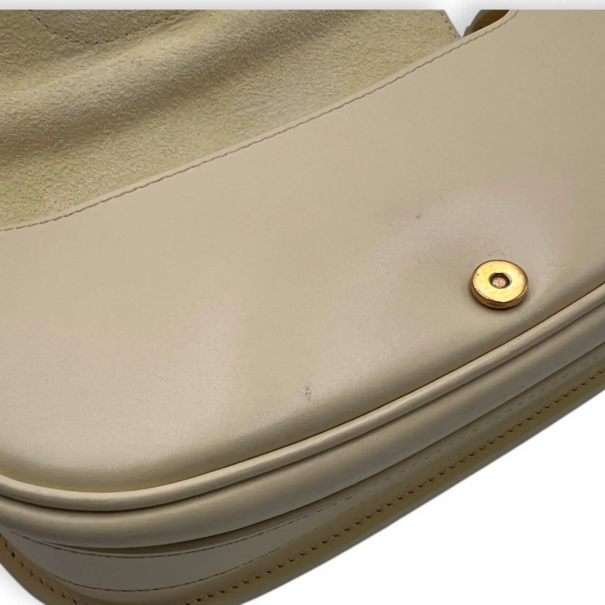 Bobby East West Yellow Crossbody Bag in Calfskin, Gold hardware