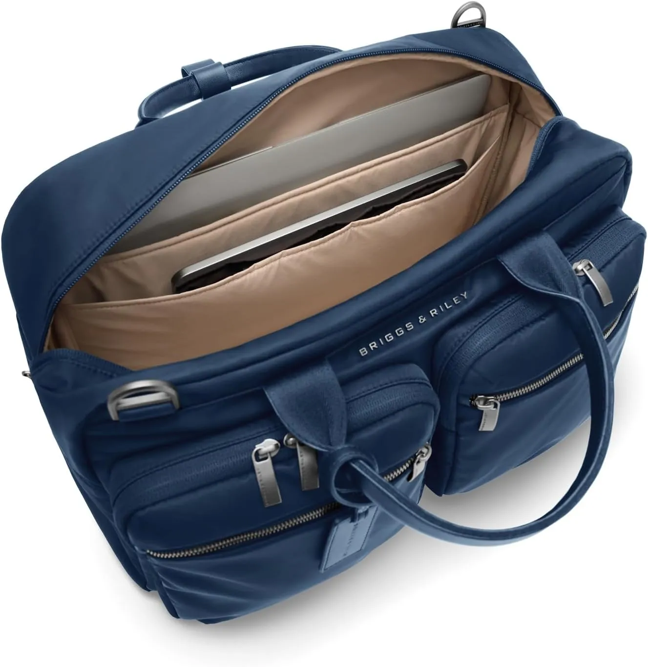 Briggs & Riley Multi-Pocket Cabin Bag - Softside Bag, Two Slip Pockets, Fits up to 15" Laptop - Rhapsody Collection