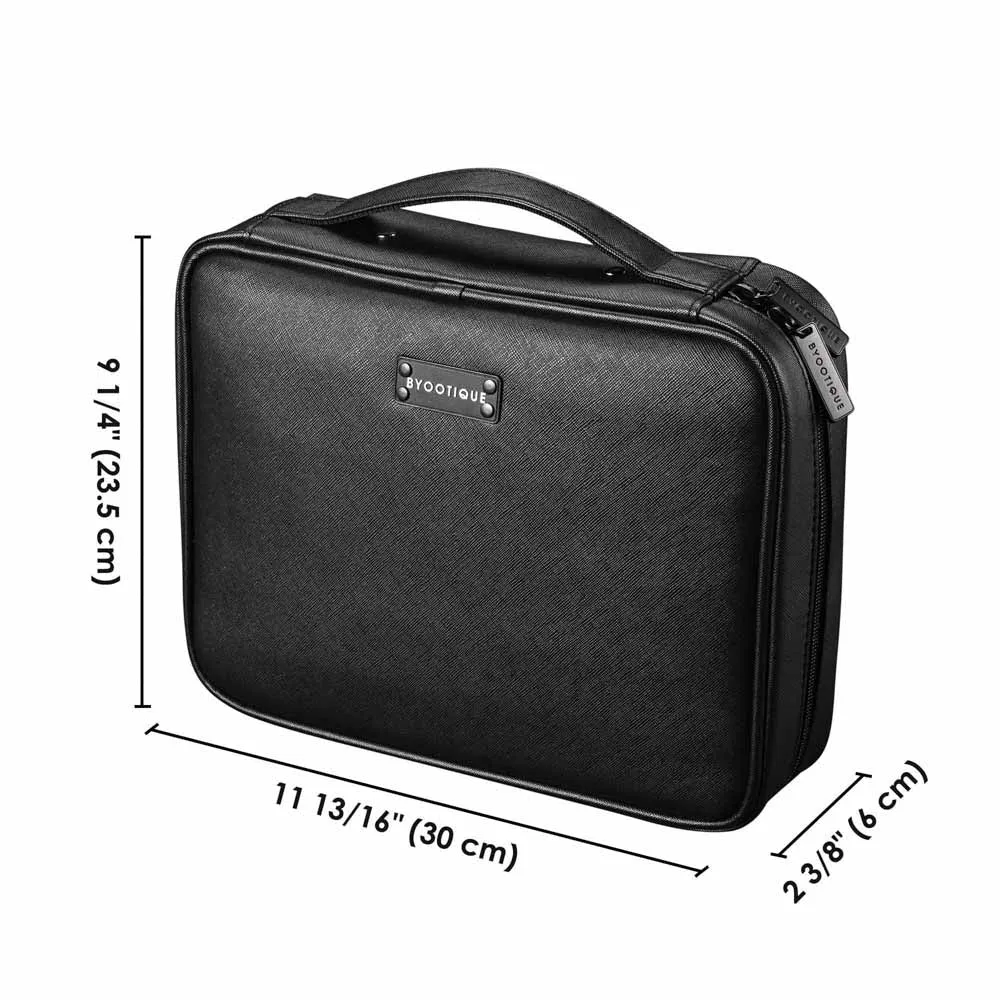 Byootique Essential Loose-Leaf Binder Makeup Bag Cosmetic Organizer