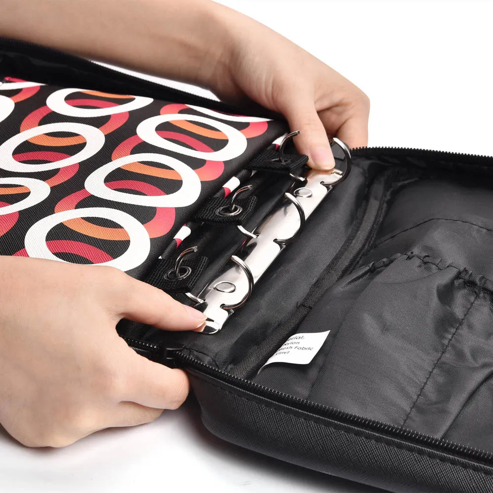Byootique Essential Loose-Leaf Binder Makeup Bag Cosmetic Organizer