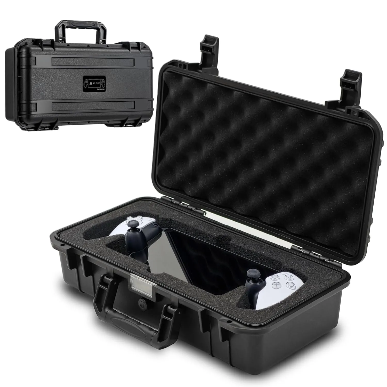 Carrying Bag Case for PlayStation Portal, Hard Professional Waterproof PS Portal Carrying Case for ps5 Portal Remote Player, Controllers, Foldable Keyboard & Other Accessories AC Charger Storag