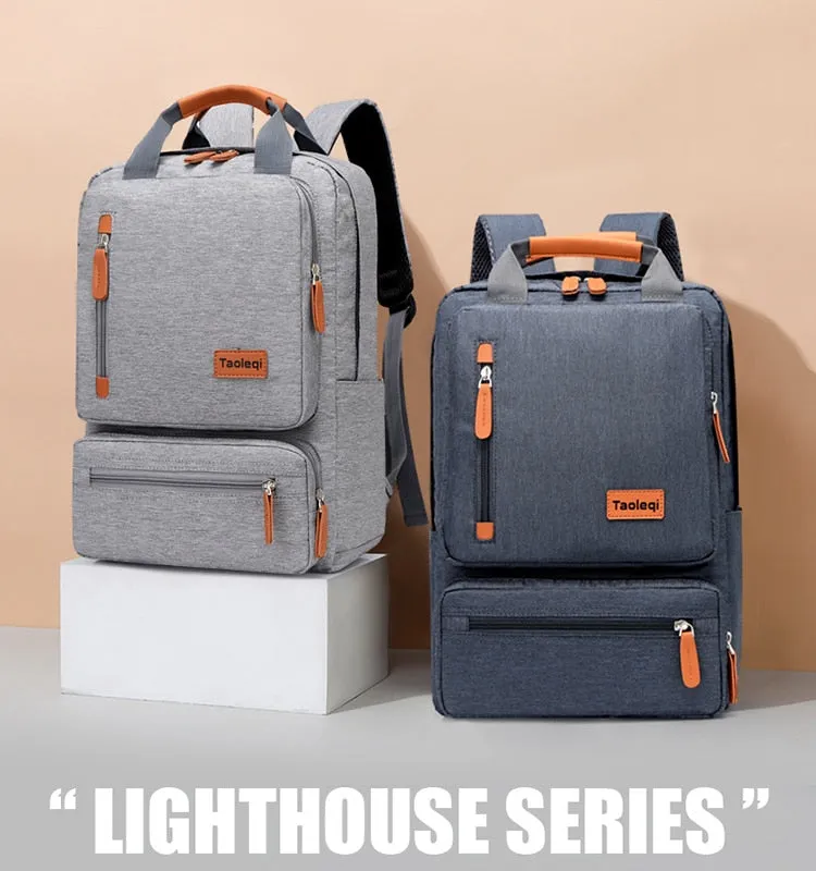 Casual Business Men Computer Waterproof Oxford  Anti-theft Travel Backpack
