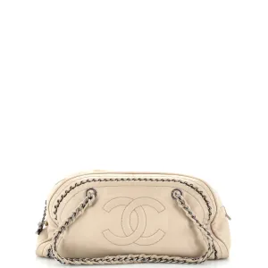 CHANEL Luxe Ligne Bowler Bag Leather Medium