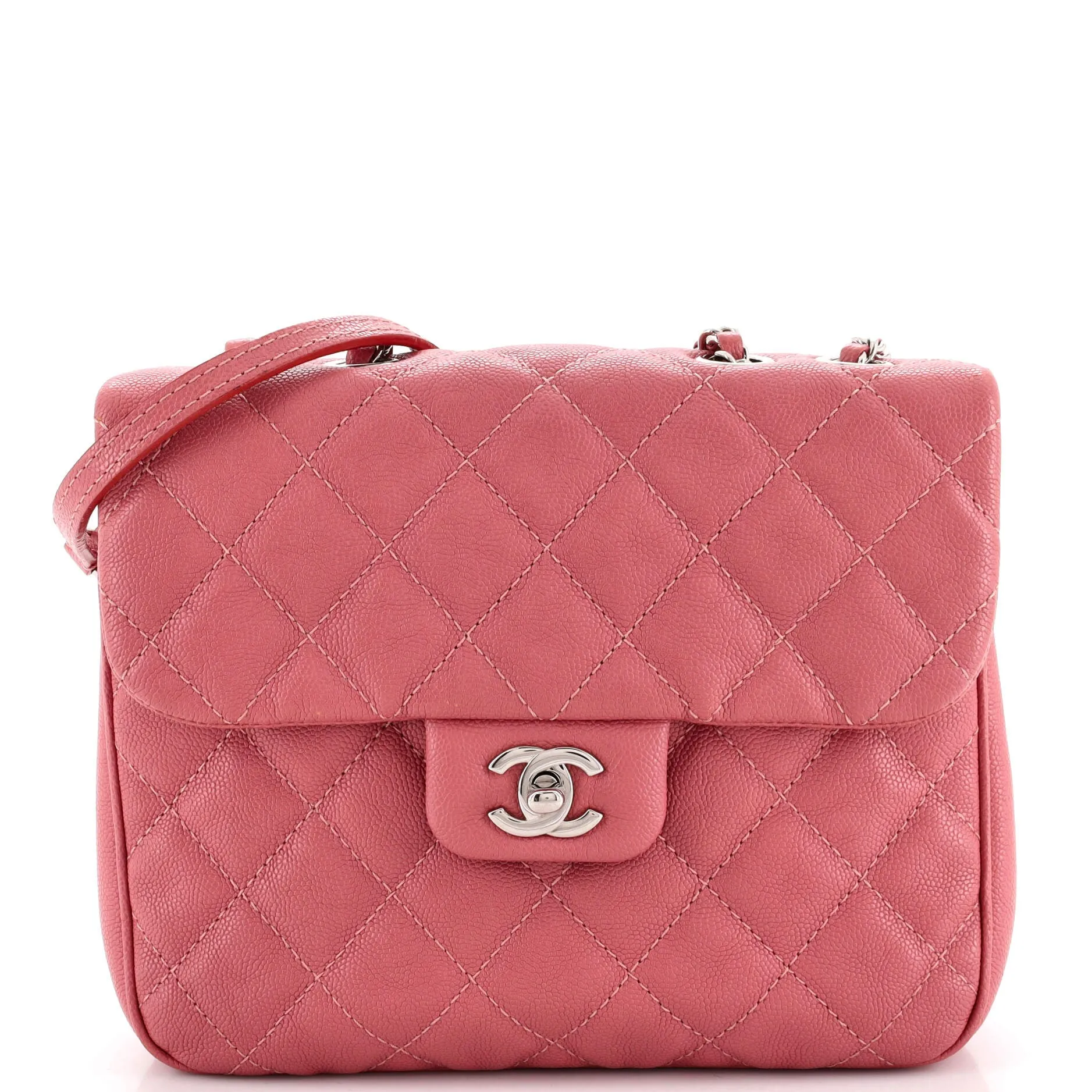 CHANEL Urban Companion Flap Bag Quilted Caviar Medium