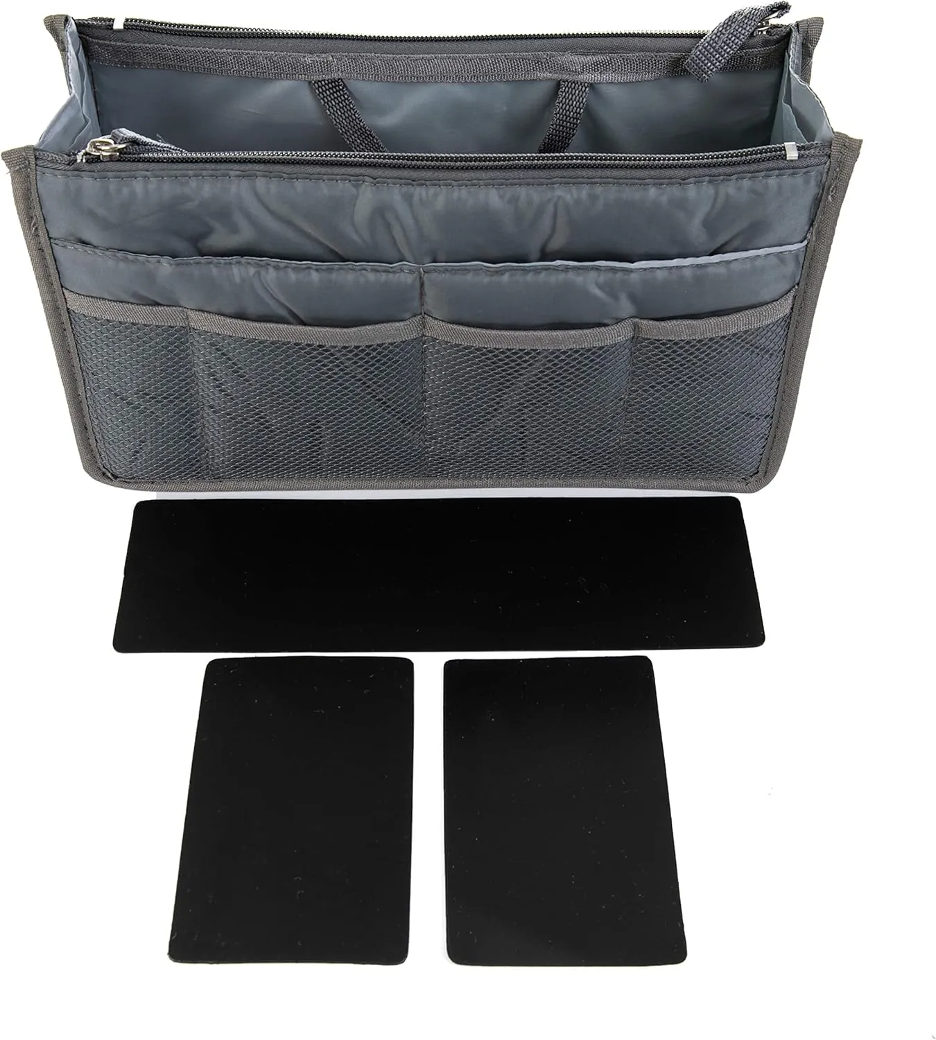 Chelsy Premium Rigid Purse or Organizer Insert (Small, Grey)