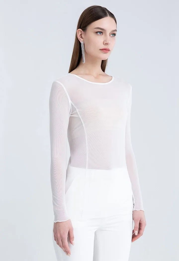 Choice Crystal Embellished Double Breasted Blazer Dress Set Off White
