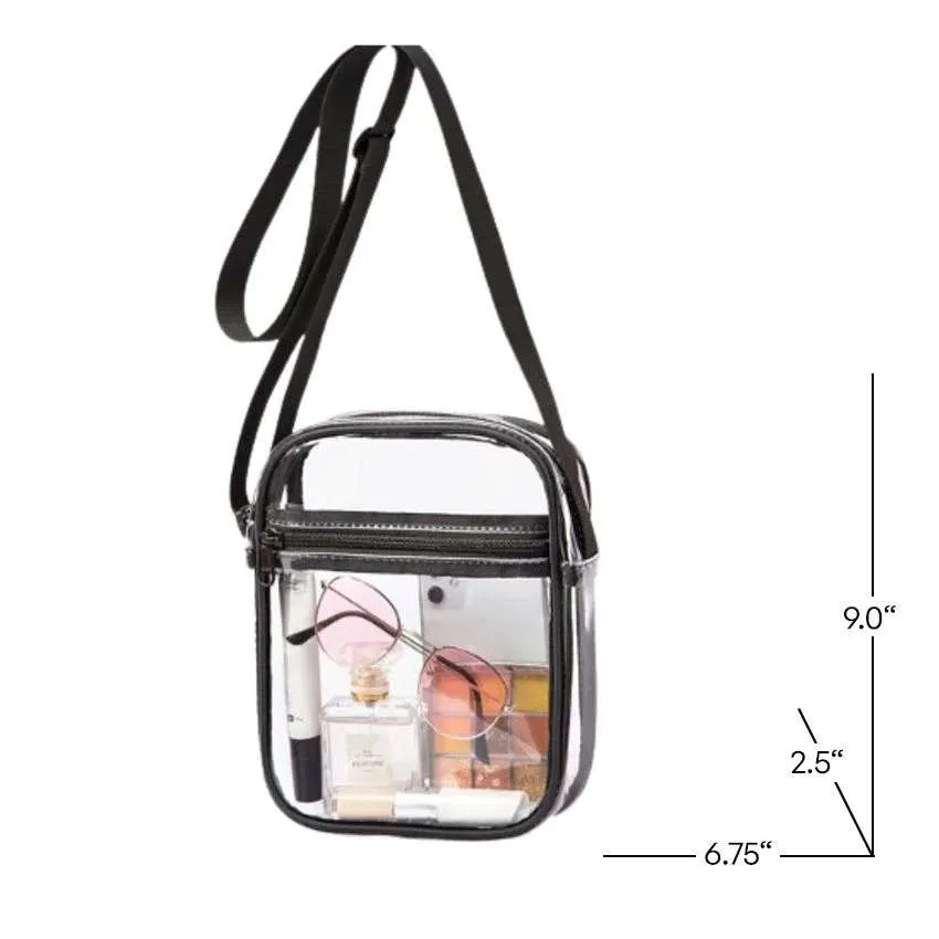Clear Purse Crossbody Makeup Bag