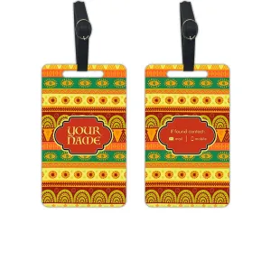 Custom Printed Luggage Tag Identifier Name Set of 2 - Classic