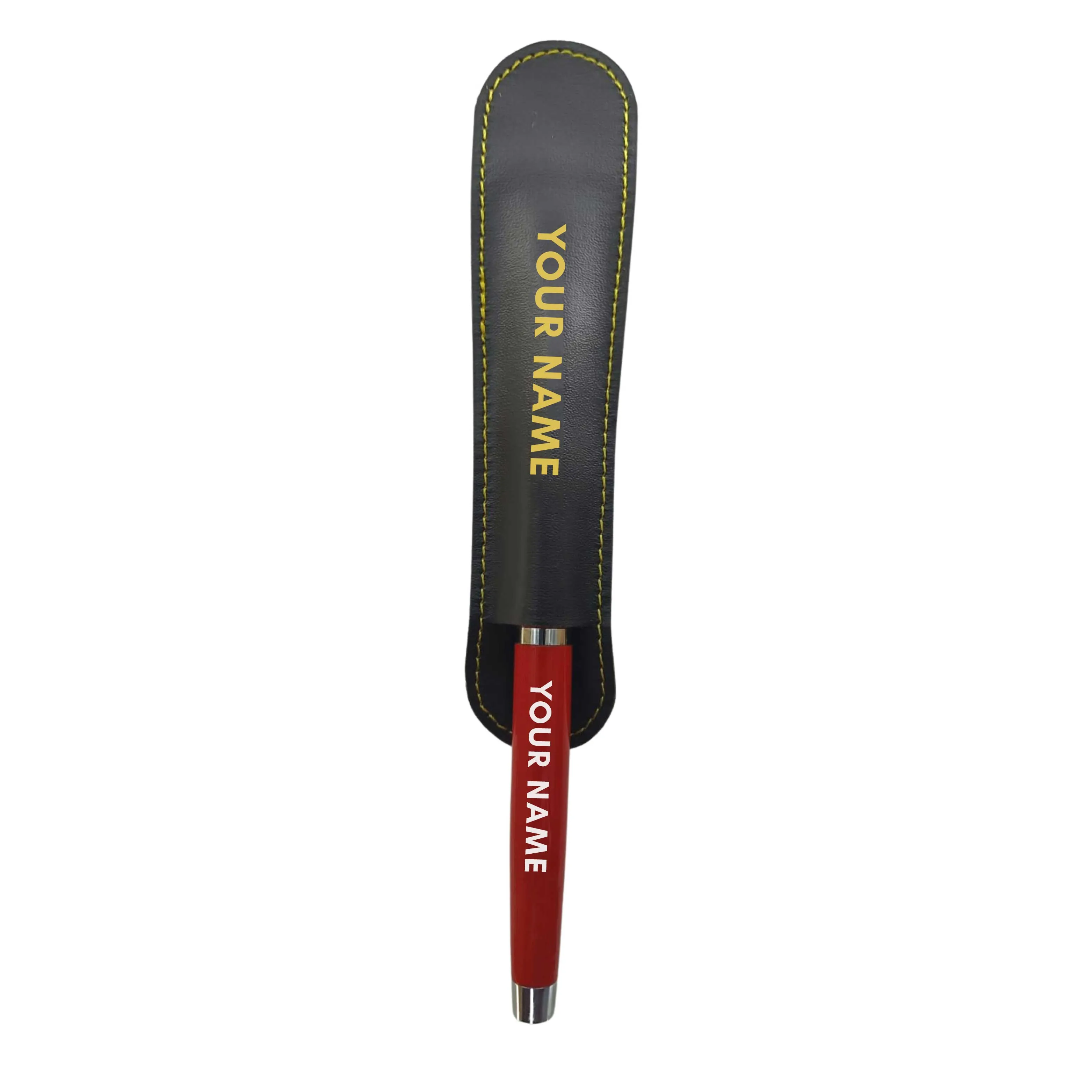 Customized Pen Gift with Engraved  for School College Friends (Red) - Your Name