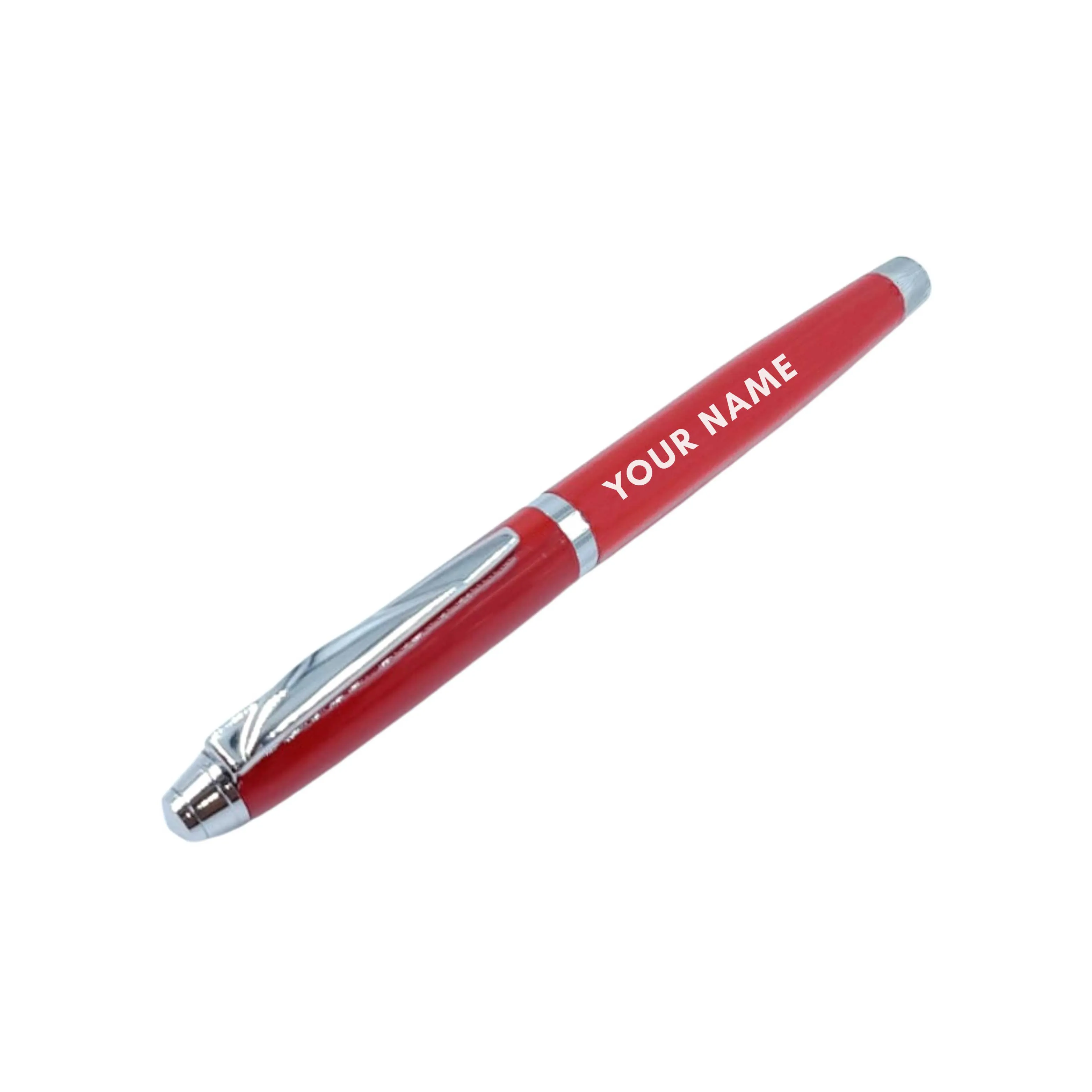 Customized Pen Gift with Engraved  for School College Friends (Red) - Your Name