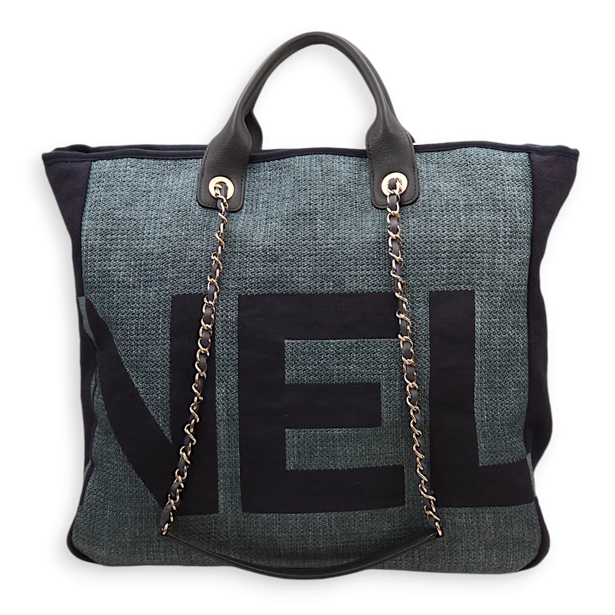 Deaville NS - Act 2 Collection Blue Tote Bag in Canvas, Palladium hardware