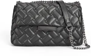 Designer Classic Flap Bag Shoulder Bags for Women Vegan Leather Evening Purses Metallic Bag Crossbody Bags Large Evening Bag