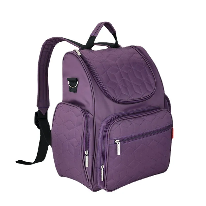 Diaper Bags Mommy Bag Fashion Backpack Waterproof Nylon Multi-Functional Mother and Baby