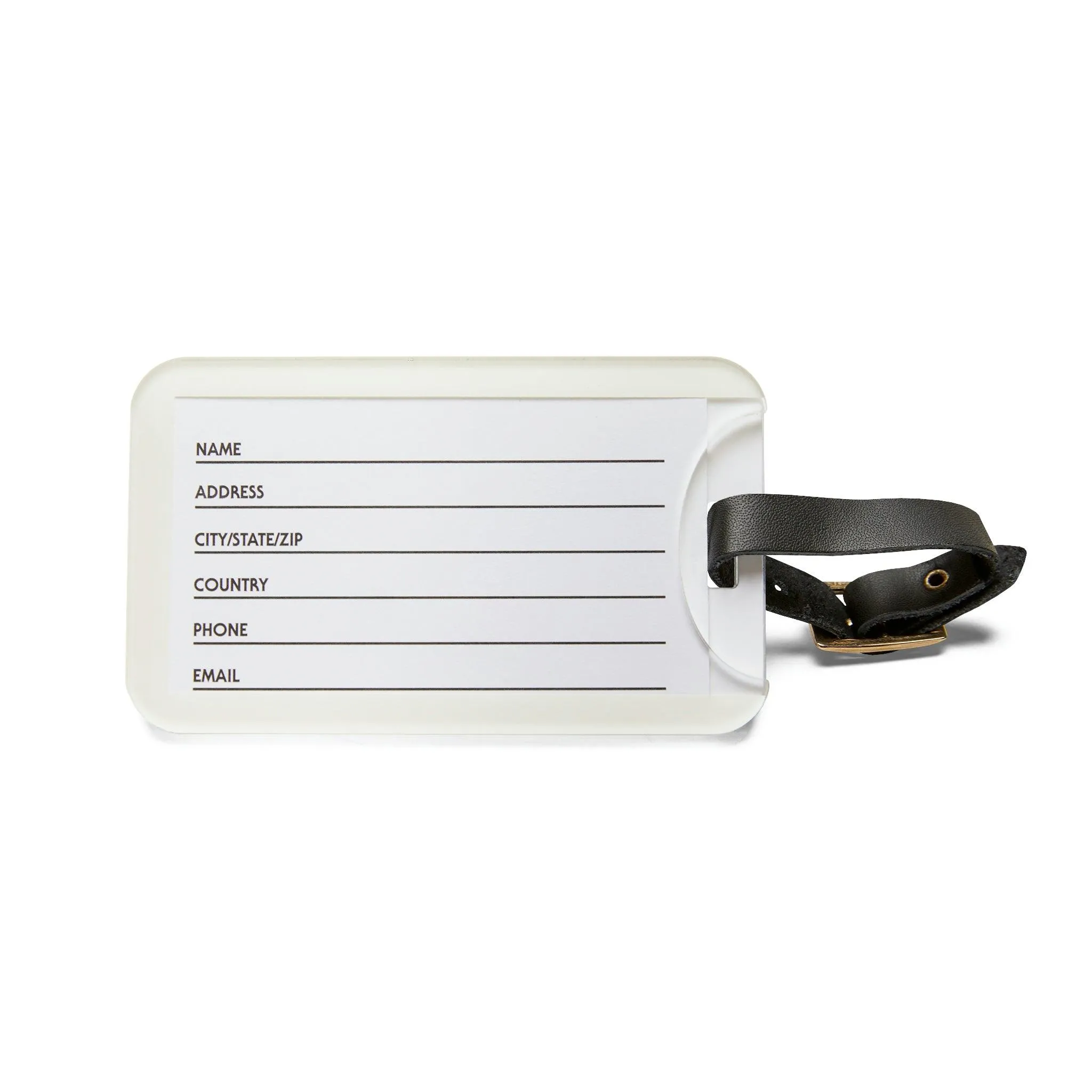 Elegant Customizable Acrylic Luggage Tag - Essential Travel Chic