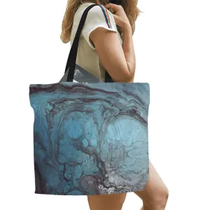 Epoxy Resin Blend Pattern 4 Print Large Canvas Tote Bag