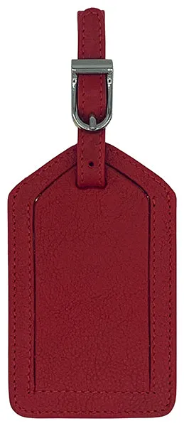 Genuine Top Grain Leather Luggage Tag