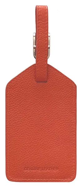 Genuine Top Grain Leather Luggage Tag