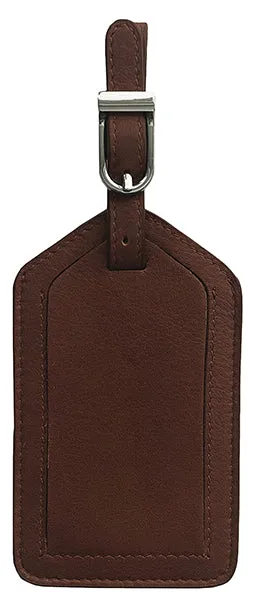 Genuine Top Grain Leather Luggage Tag
