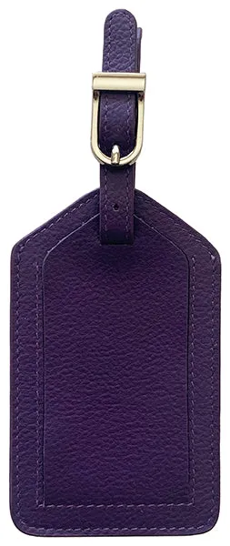 Genuine Top Grain Leather Luggage Tag