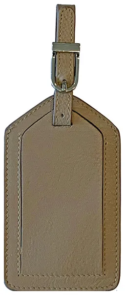 Genuine Top Grain Leather Luggage Tag