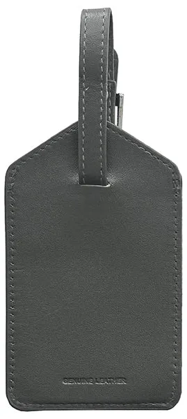 Genuine Top Grain Leather Luggage Tag