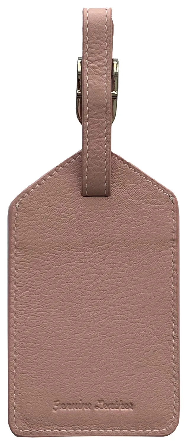 Genuine Top Grain Leather Luggage Tag