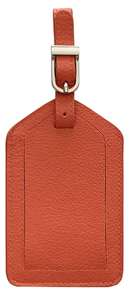Genuine Top Grain Leather Luggage Tag