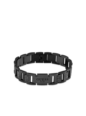 Gunmetal Logo Frontiers Chain Bracelet