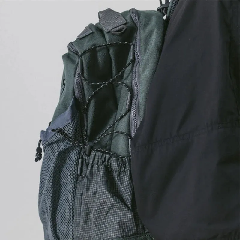 High-capacity Casual Grunge Men Backpack Vintage Y2k Aesthetic Streetwear Backpacks Casual All Match Trendy Drawstring Rucksacks