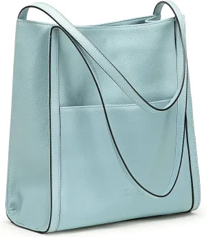 Kattee Leather Tote Shoulder Bag for Women, Leather Purse and Handbags Medium Size
