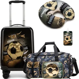 Kid's Luggage Set 3 Piece Suitcase Set 16" Hardside Luggage with Spinner Wheels Girls Boys Carry on Toddler Suitcase with Travel Duffle Bag Airline Approved