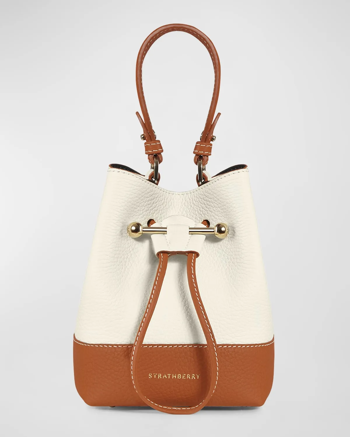 Lana Osette Drawstring Leather Crossbody Bag