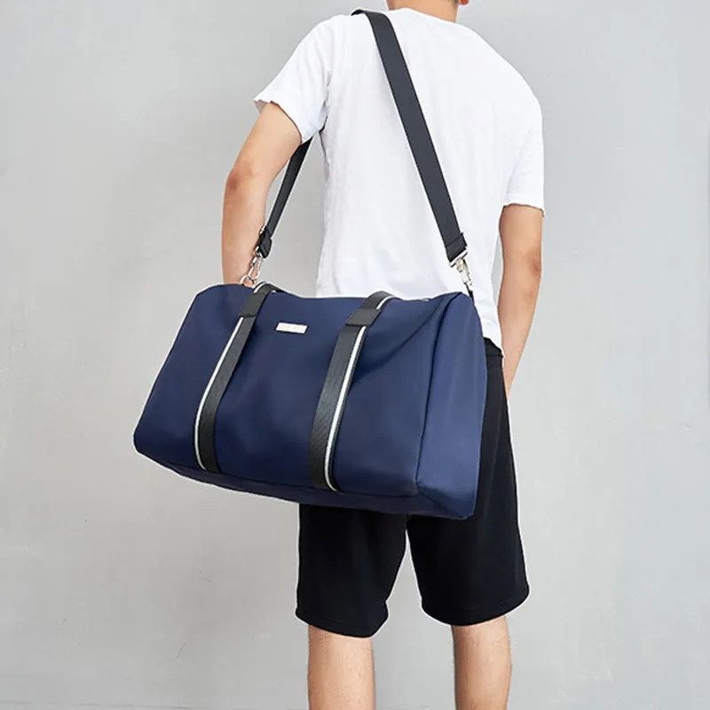 Large Capacity Fitness Storage Bag Short Travel Duffel Bag Portable Shoulder Bag