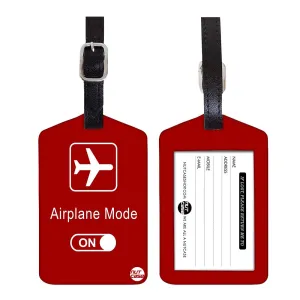 Luggage Tags Set Of 2 -  AIRPLANE MODE
