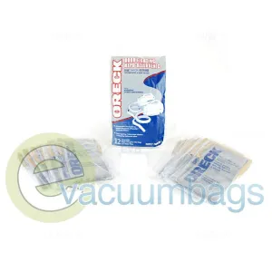 Oreck Housekeeper Compact Canister Hypo-Allergenic Paper Vacuum Bags, 12 Pack   1 Motor Filter #PKBB12OF
