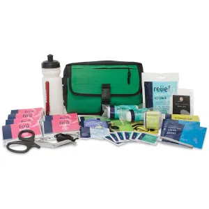 Outdoor Trip Kit in Green Strasbourg Bag