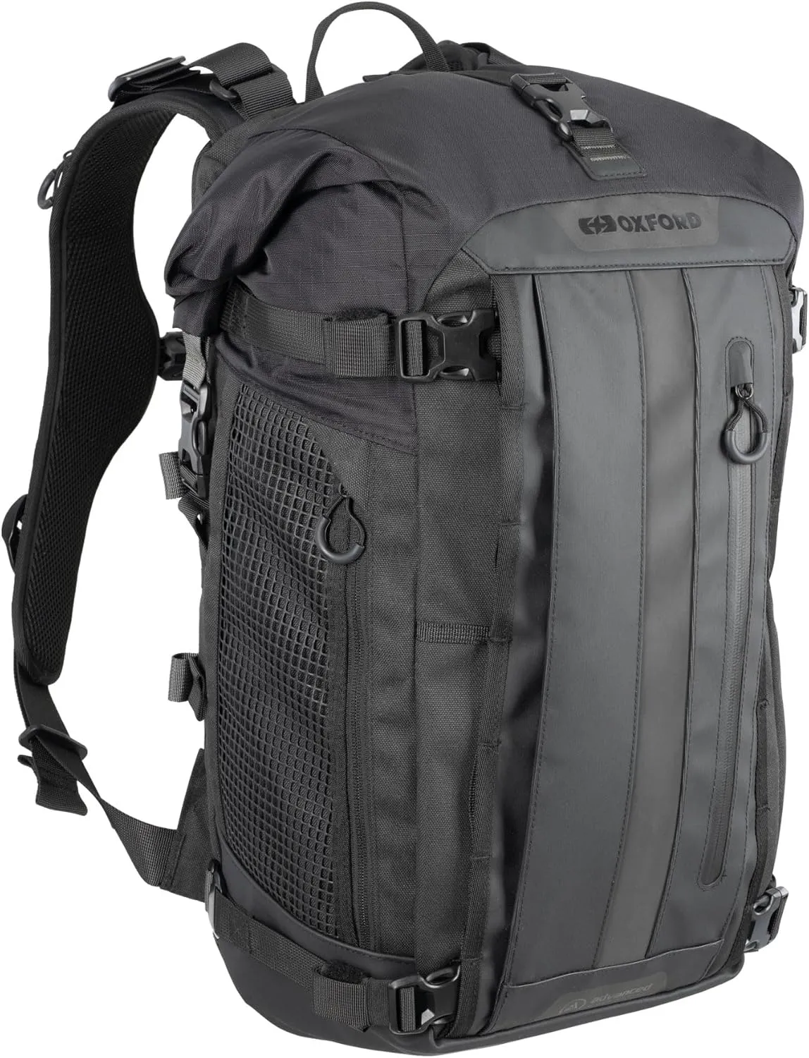 Oxford Advanced Backpack Modular Motorcycle Luggage, Black, 30l