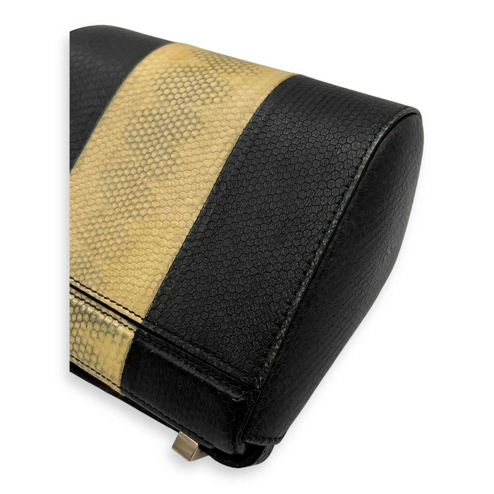 Pandora Box Crossbody Bag Multi-colour in Python Leather, Silver hardware