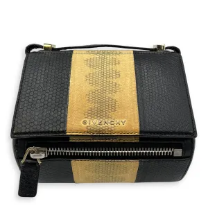 Pandora Box Crossbody Bag Multi-colour in Python Leather, Silver hardware